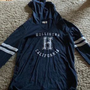 A Hollister long sleeve with hood